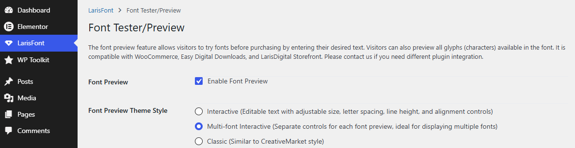 TokoPressID LarisFont Preview