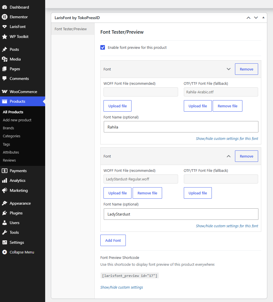 TokoPressID LarisFont Preview