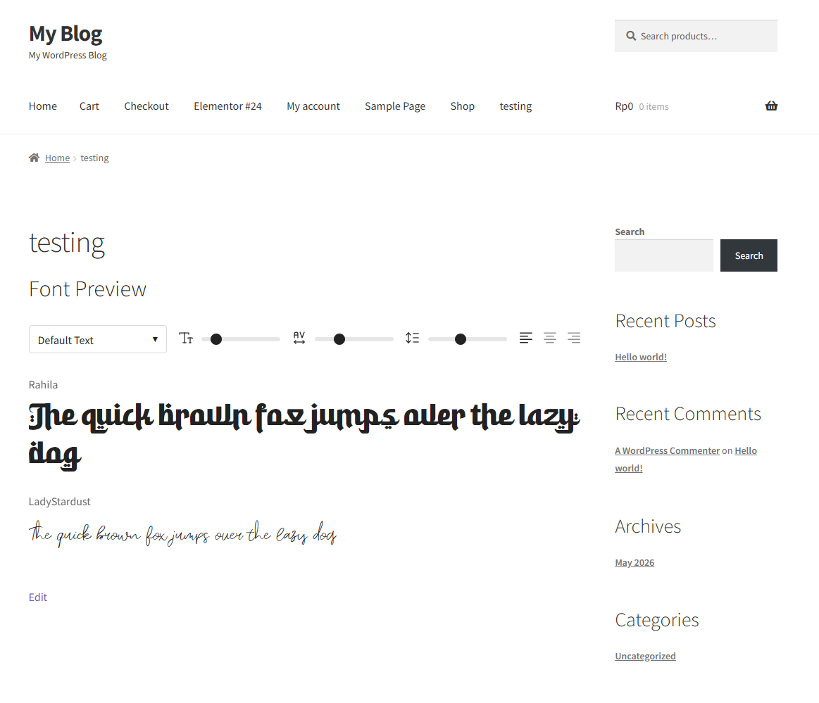 TokoPressID LarisFont Preview