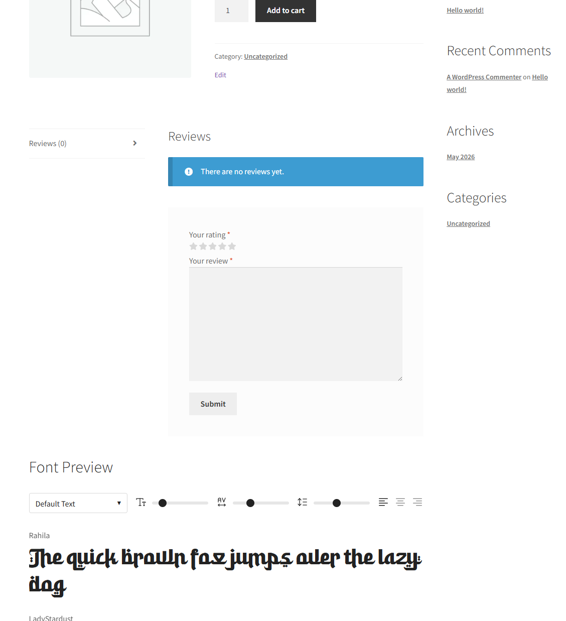 TokoPressID LarisFont Preview