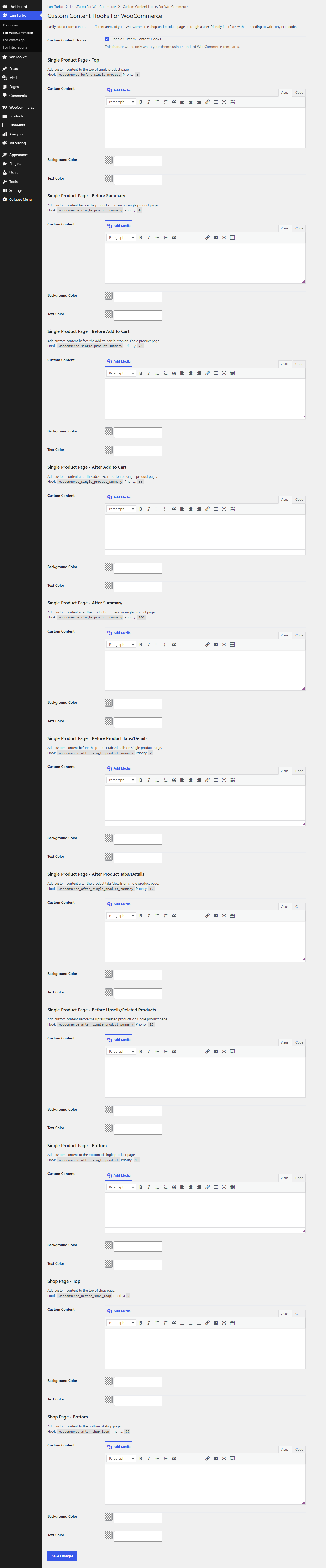 TokoPressID Custom Content Hooks