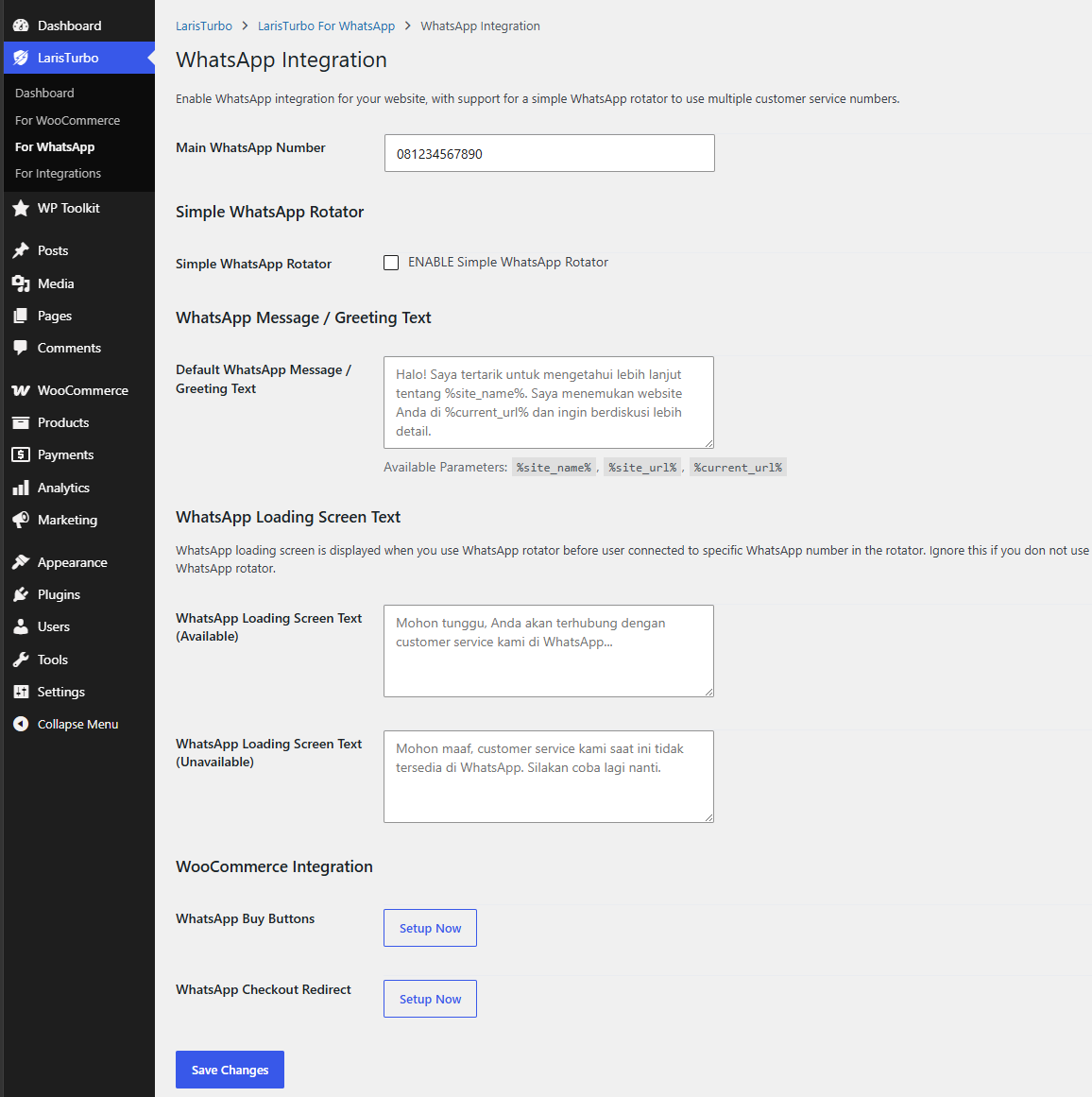 TokoPressID WhatsApp Integration
