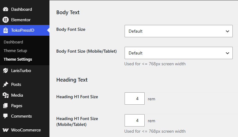 TokoPressID Global Fonts