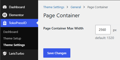 TokoPressID Page Container