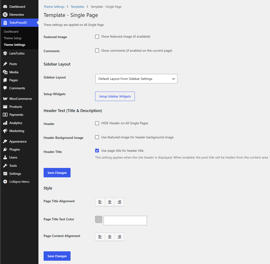 TokoPressID Template Single Page