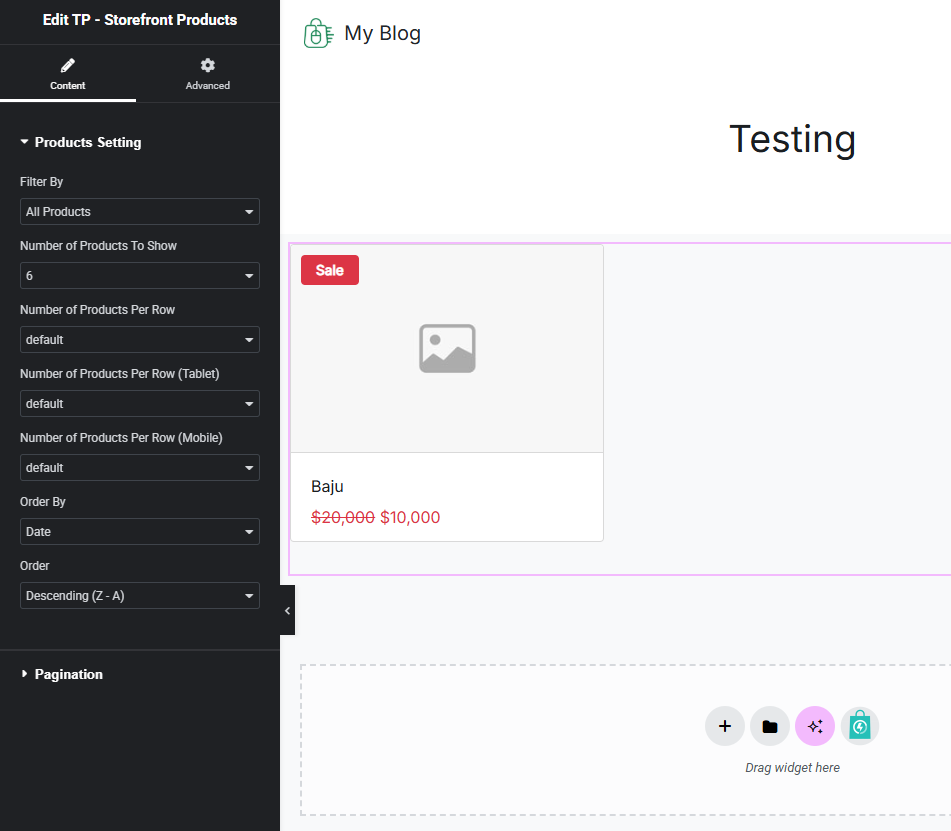 TokoPressID Storefront Widget