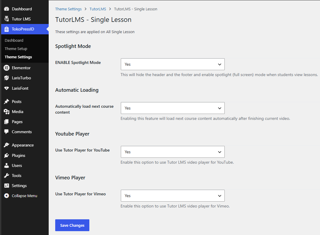 TokoPressID Single Lesson