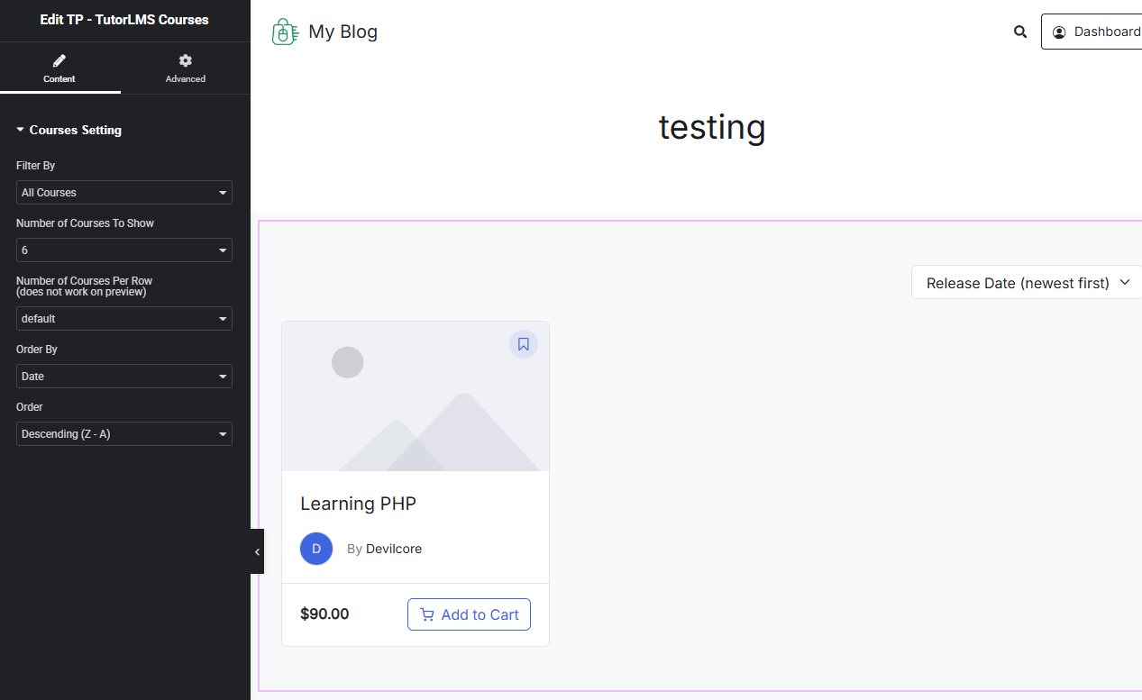 TokoPressID Widget TP TutorLMS